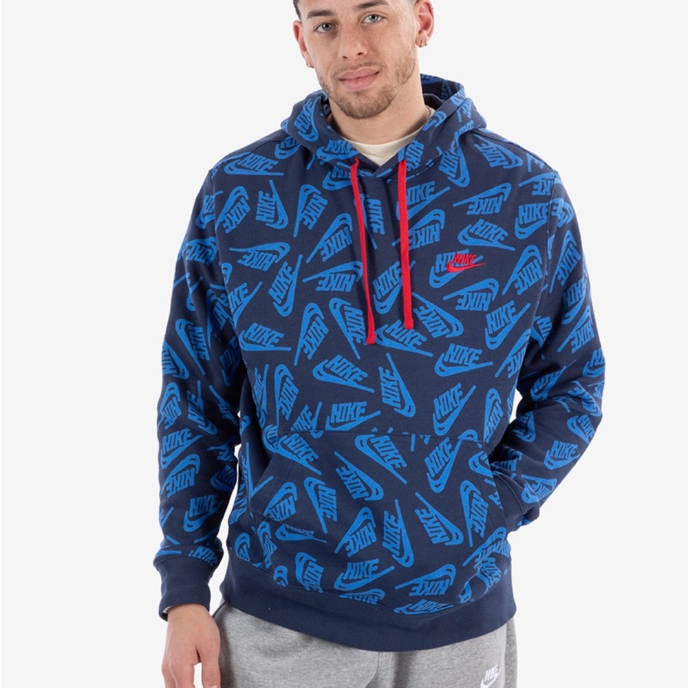 🦄Nike Men’s NIKE Embroidered Club Fleece Hoodie Hooded Sweatshirt—Size XS